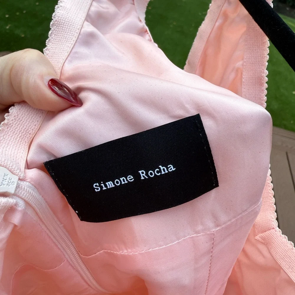 Simone Rocha Blush Pink Bodysuit – Size UK 12 (US 8) NWOT - Picture 6 of 9